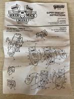 Galoob: Biker Mice From Mars super sidecar instructions 1994, Ophalen of Verzenden