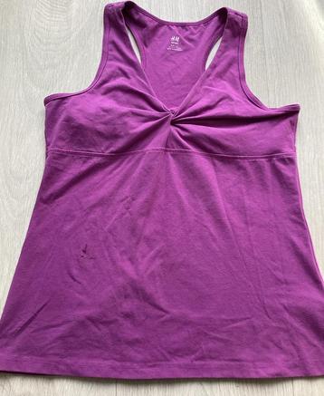 H&M Sport Top Paars Maat L beschikbaar voor biedingen
