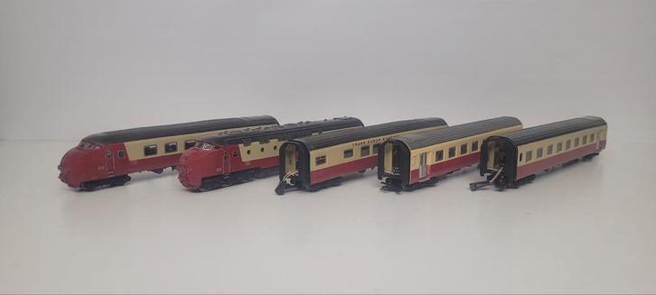 Marklin TEE, 5 delig, digitale binnenverlichting, Hobby en Vrije tijd, Modeltreinen | H0, Gebruikt, Treinset, Wisselstroom, Märklin