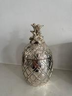 Vintage ananas - metaal - opbergpotje, Ophalen of Verzenden
