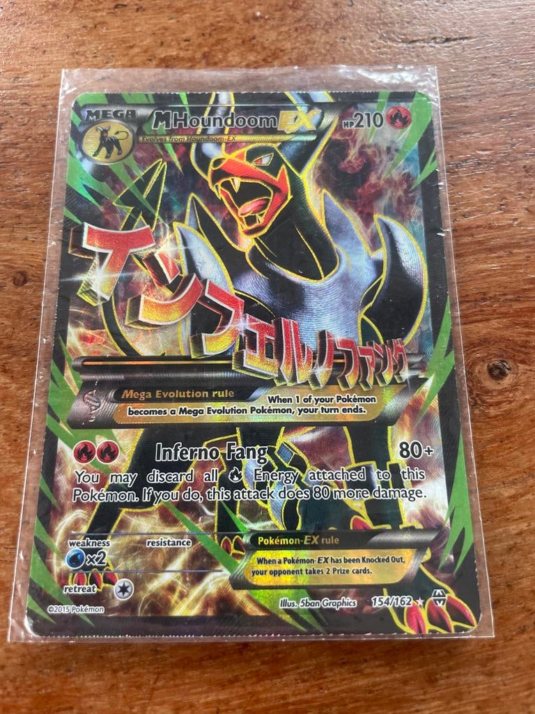 Mega Houndoom EX 154/162, Ophalen, Nieuw, Losse kaart, Foil