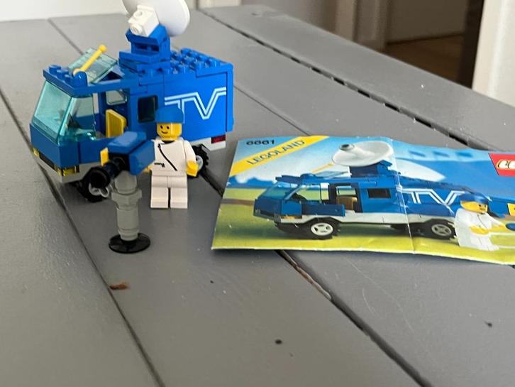 LEGO 6661 TV Van (1988) – Retro LEGO Town, Kinderen en Baby's, Speelgoed | Duplo en Lego, Gebruikt, Lego, Complete set, Ophalen of Verzenden