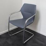 Brunner Ray Vergaderstoelen, Slede-Stoelen Grijs, Stapelbaar, Gebruikt, Stof, Ophalen of Verzenden, Grijs