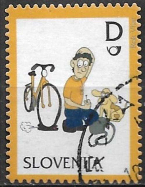 Slovenië 2012 mi.951 STRIPFIGUUR  POSTBODE PAULI MET FIETS, Postzegels en Munten, Postzegels | Europa | Overig, Gestempeld, Overige landen
