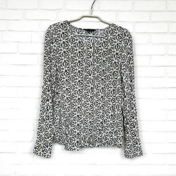 McGregor Blouse Maat 36 Wit Beige Retro Print beschikbaar voor biedingen