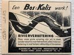 Bos & Kalis  baggerbedrijf zandzuiger Sliedrecht  adv 1950, Verzamelen, Ophalen of Verzenden