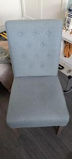 Eetkamerstoelen, Huis en Inrichting, Stoelen, Ophalen, Gebruikt, Blauw, Stof