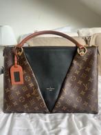 LV V Tote MM Monogram Noir, Bruin, Ophalen of Verzenden, Zo goed als nieuw, Handtas