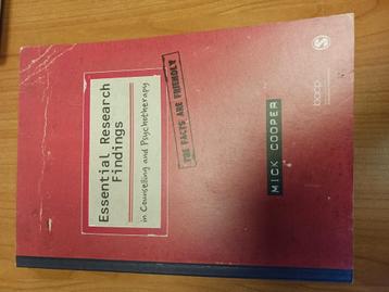 Mick Cooper - Essential Research Findings beschikbaar voor biedingen