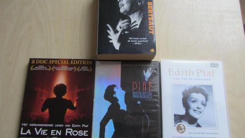 Edith Piaf    3 dvd's + boek biografie, Cd's en Dvd's, Dvd's | Muziek en Concerten, Zo goed als nieuw, Alle leeftijden, Ophalen of Verzenden