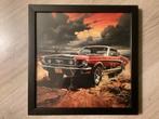 Foto FORD MUSTING Oldtimer.achter glas ingelijst, Ophalen of Verzenden, Auto's