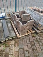 6 bloembakken vismodel/ stapelbakken gebruikt, Ophalen, Gebruikt, Minder dan 30 cm, Beton