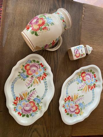 Tsjechoslowakije jare 60 Retro aardewerk Chodovia bloem beschikbaar voor biedingen