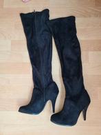 Zwarte suede look overknee laarzen, Kleding | Dames, Schoenen, Hoge laarzen, Zwart, Nieuw, Ophalen of Verzenden