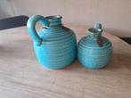 2 Riverdale Vaasjes - Turquoise, Huis en Inrichting, Woonaccessoires | Vazen, Blauw, Aardewerk of Porselein, Ophalen of Verzenden