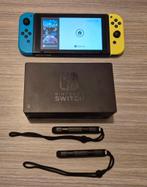 Nintendo switch V2 2019, Ophalen, Gebruikt, Met 2 controllers, Switch 2019 Upgrade