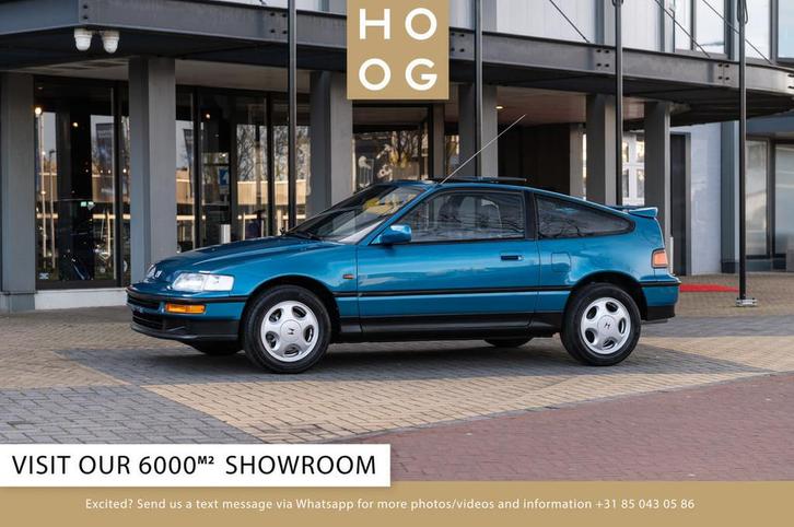 Honda CRX 1.6i V-tec (bj 1991), Auto's, Oldtimers, Bedrijf, Te koop, Lederen bekleding, Honda, Benzine, Coupé, Handgeschakeld