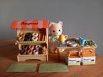 Sylvanian families donutshop/kraam/winkeltje/beer compleet, Ophalen of Verzenden, Zo goed als nieuw, Poppenhuis