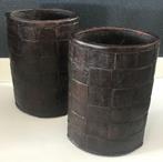 Bloempot - model F (2 stuks), 25 tot 40 cm, Gebruikt, Ophalen of Verzenden, Overige vormen