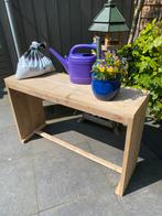 Steigerhouten tafel/bureau, Ophalen, Zo goed als nieuw, Hout