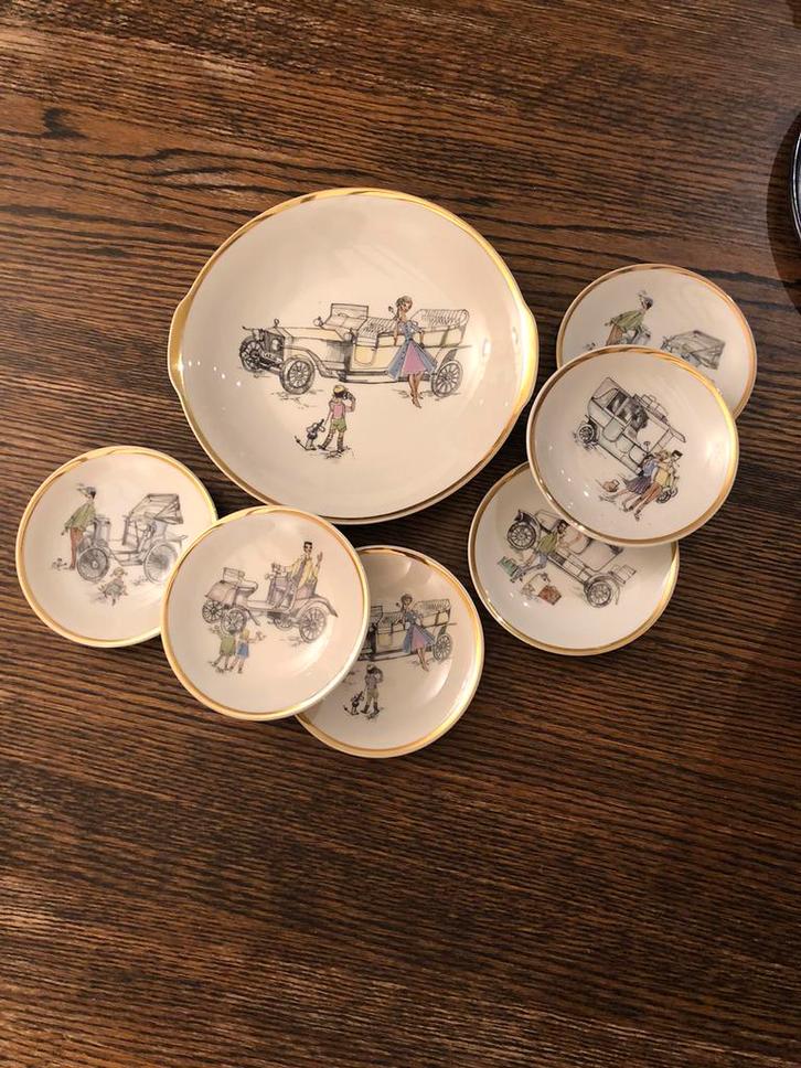 Vintage Porseleinen koekjes set Winterling jaren 50- 60, Antiek en Kunst, Antiek | Servies compleet, Ophalen of Verzenden