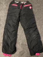 Zwart Roze skibroek voor meisje van 9-11 jaar, Ophalen of Verzenden, Gedragen, Maat 34 (XS) of kleiner, Broek