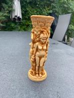 Harsgesneden kaarsenhouder, godinnen 18cm, Antiek en Kunst, Ophalen of Verzenden