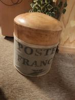 Vintage Franse Postkruk / Voetenbank / poef, Ophalen of Verzenden
