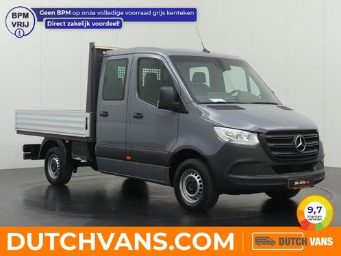 Mercedes-Benz Sprinter 319CDI 3.0V6 Dubbele Cabine Open Laad, Auto's, Bestelauto's, Te koop, ABS, Airconditioning, Android Auto