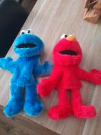 Elmo & Koekiemonster handpoppen, Kinderen en Baby's, Speelgoed | Knuffels en Pluche, Ophalen of Verzenden, Zo goed als nieuw, Overige typen