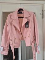 Leuke licht roze leren jas xl, Maat 46/48 (XL) of groter, Nieuw, Ophalen of Verzenden, Jasje