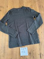H&M grijs longsleeve shirt tshirt maat 152 als nieuw, H&M, Ophalen of Verzenden, Zo goed als nieuw, Shirt of Longsleeve