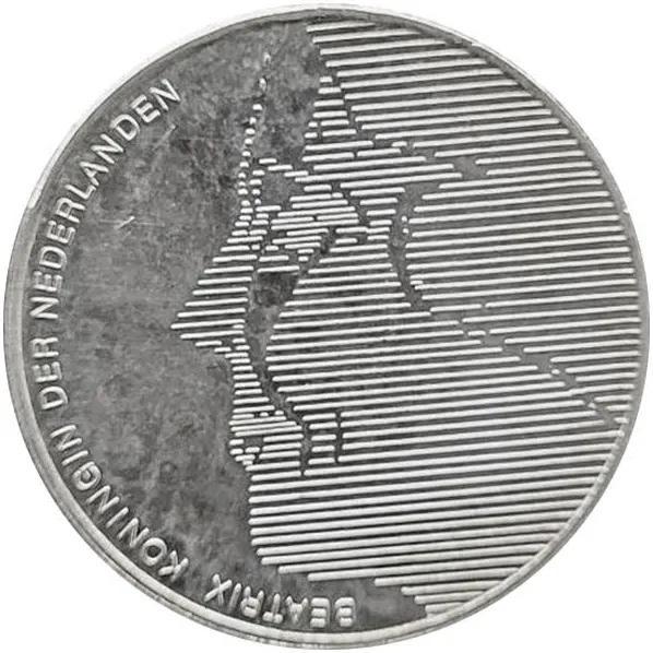 Tientallen zilveren gulden munten, Postzegels en Munten, Munten | Nederland, Losse munt, 50 gulden, Koningin Beatrix, Zilver, Ophalen