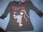 Zwart shirt, 80, Cat Walk, Kinderen en Baby's, Babykleding | Maat 80, Ophalen of Verzenden, Zo goed als nieuw, Meisje, Shirtje of Longsleeve