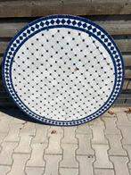 Mooie mozaiektafel 100cm doorsnede, Overige materialen, Gebruikt, Rond, Ophalen of Verzenden