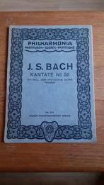 Klein boekje met Kantate 56 van J.S. Bach / Philharmonia, Gebruikt, Klassiek, Artiest of Componist, Piano