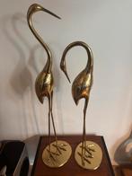 kraanvogels set groot messing vintage hollywood regency, Ophalen of Verzenden, Dier