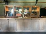 Prachtige houten bar met achterwand en tapinstallatie, Huis en Inrichting, Barren, Ophalen, Zo goed als nieuw
