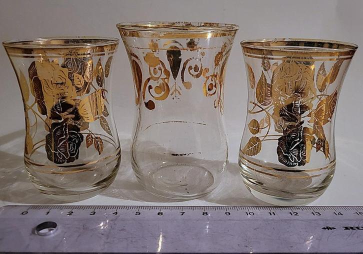 vintage retro glazen van nostalgische verzameling Turkse mok, Antiek en Kunst, Antiek | Glas en Kristal, Ophalen of Verzenden