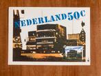 Maximumkaart postzegel met oude DAF & Ford vrachtwagen. 1980, Na 1940, Ophalen of Verzenden, Gestempeld
