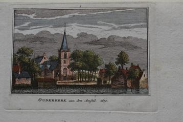 OUDERKERK AAN DE AMSTEL Gravure A. RADEMAKER Gekleurd G62 beschikbaar voor biedingen