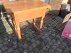 Eiken tafeltje, Huis en Inrichting, Tafels | Bijzettafels, Ophalen, Klassiek, Zo goed als nieuw, 75 cm of meer
