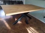 Eikenhouten eettafel met kruispoot 180*100 cm, Ophalen, 50 tot 100 cm, Zo goed als nieuw, 150 tot 200 cm