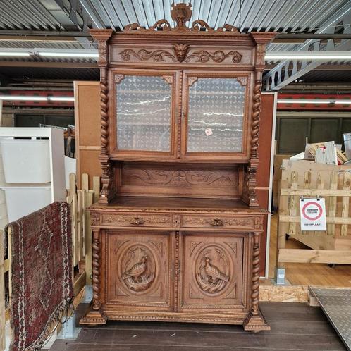 Antieke jachtkast /buffetkast 175 euro, Antiek en Kunst, Antiek | Meubels | Kasten, Ophalen