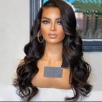 Pruik / wig bodywave 100% menselijke haar, Verzenden, Nieuw, Pruik of Haarverlenging