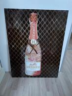 glasschilderij Hermes fles, Gebruikt, Ophalen of Verzenden, Schilderij, 75 cm of meer