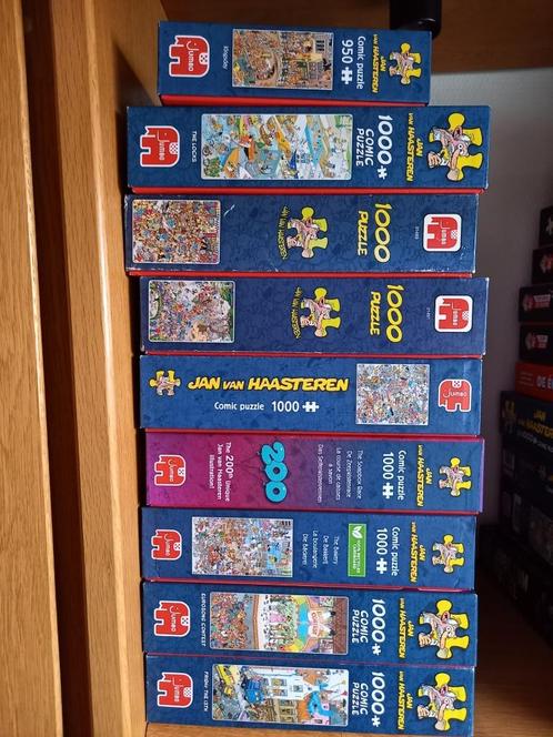 10 x Jan van Haasteren puzzel 1000 stukjes, Hobby en Vrije tijd, Denksport en Puzzels, Zo goed als nieuw, Legpuzzel, 500 t/m 1500 stukjes