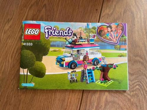 LEGO Friends 41333 Olivia’s missievoertuig – Compleet, Kinderen en Baby's, Speelgoed | Duplo en Lego, Zo goed als nieuw, Ophalen of Verzenden