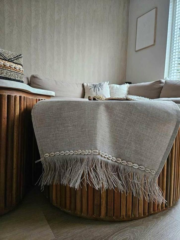 Boho tafelloper 1 uit Bali, Huis en Inrichting, Tafelkleden, Nieuw, Rechthoek, Ophalen of Verzenden