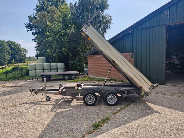 Böckmann 3 zijdige elektrische kieper 3000kg, Auto diversen, Aanhangers en Bagagewagens, Zo goed als nieuw, Ophalen